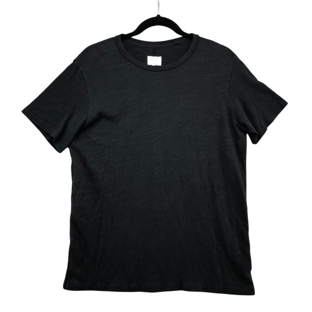 rag & bone T-Shirt Mens Small Black Slub Cotton Short Sleeve Crew Neck